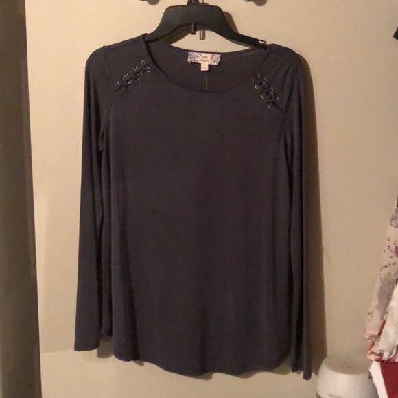 Pink Republic brand Navy long sleeve top sz Large